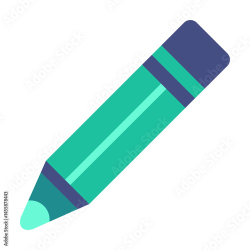 Pencil Crayon Vector Design Icon Style