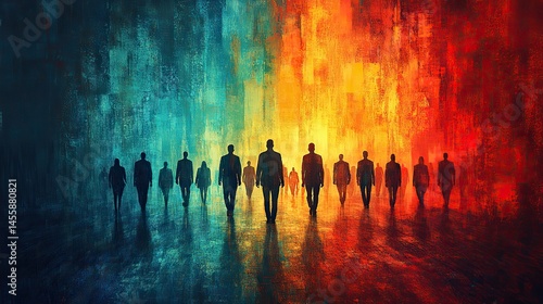 Abstract representation of collaboration as multiple paths converging to form a unified and stronger whole.