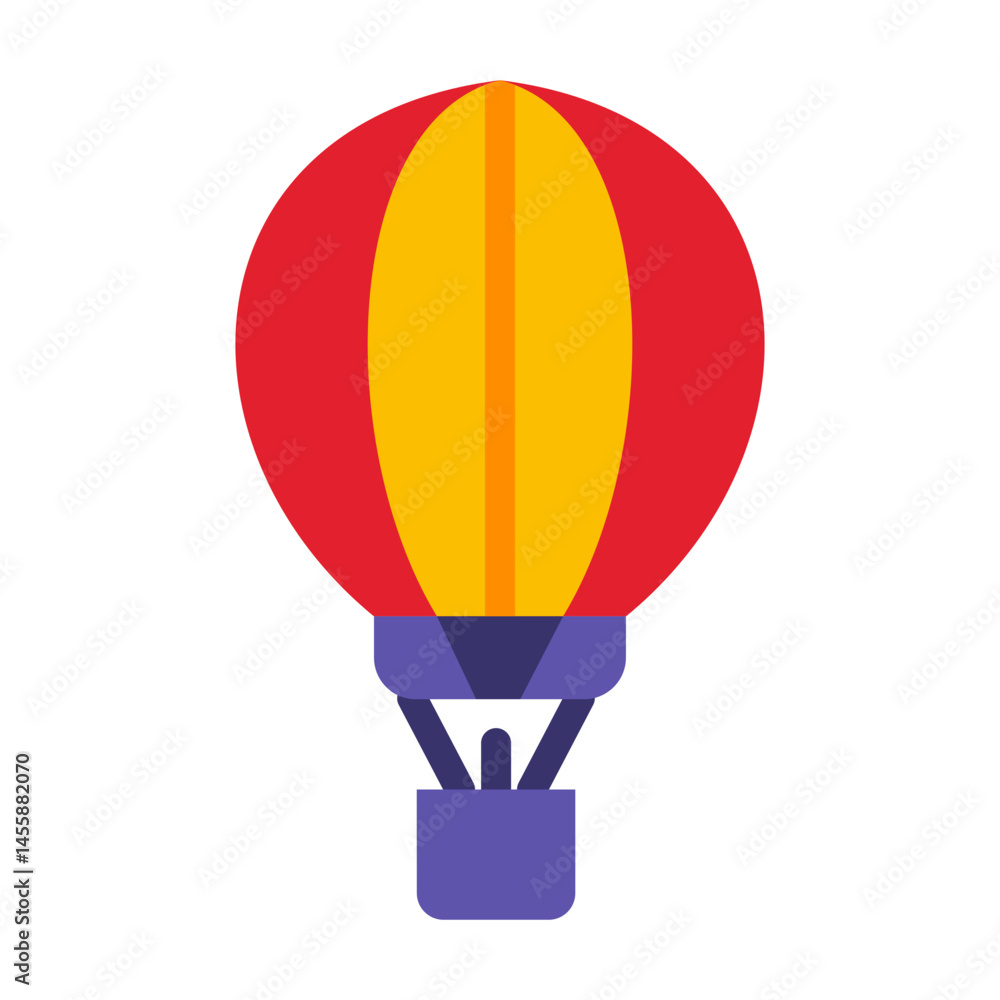 Fototapeta premium Air Balloon Vector Design Icon Style