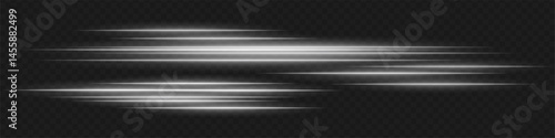 White light trails with offset layers express acceleration, urgency, and aggressive energy often seen in action-style digital visuals.