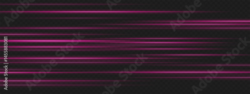 Multiple purple lines aligned in rows on dark background simulate high-speed movement and signal intensity for sci-fi UI elements.