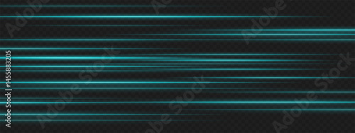 Multiple blue lines aligned in rows on dark background simulate high-speed movement and signal intensity for sci-fi UI elements.