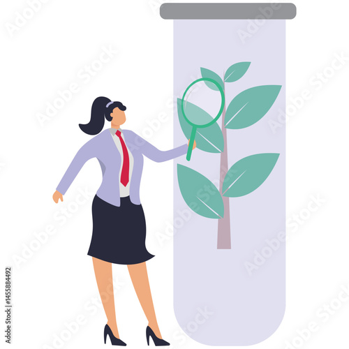 Female doctor Biotechnology science Ecosystem