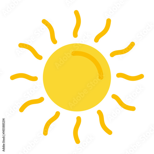 Sun Vector Design Icon Style