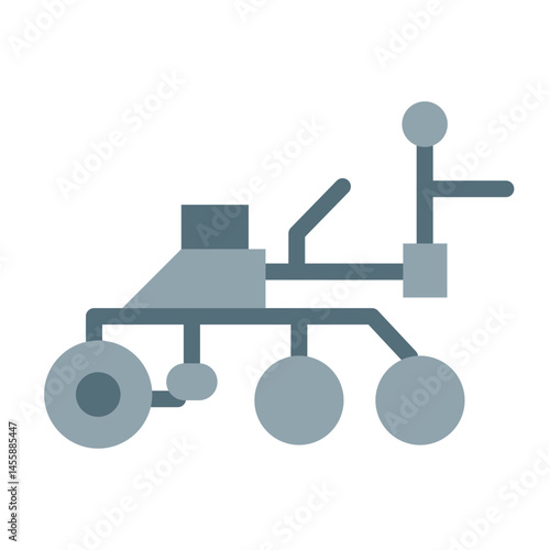 Mars Rover Vector Design Icon Style