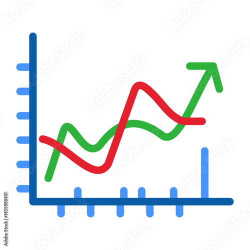 Graph Vector Design Icon Style