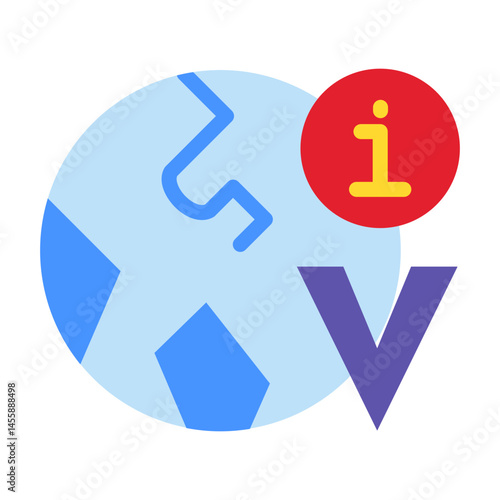 Wikipedia Vector Design Icon Style