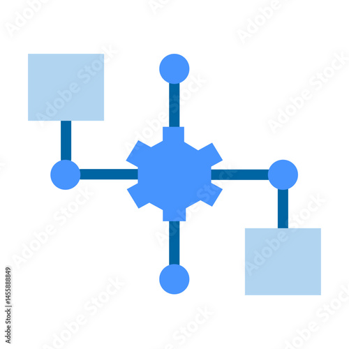 Integration Vector Design Icon Style