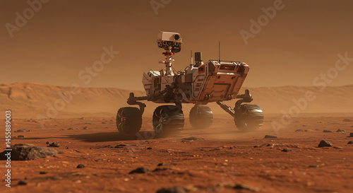 Mars Rover Exploring the Red Planet's Surface