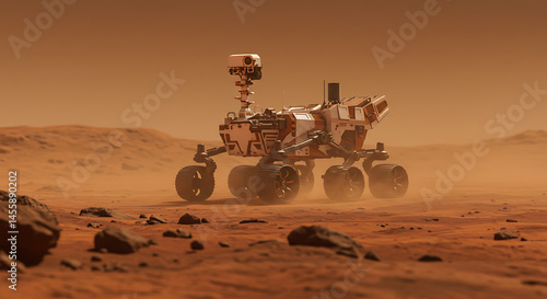 Mars Rover Exploring the Red Planet's Surface