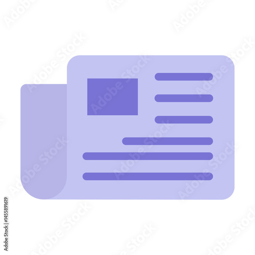 Newspaper Vector Design Icon Style