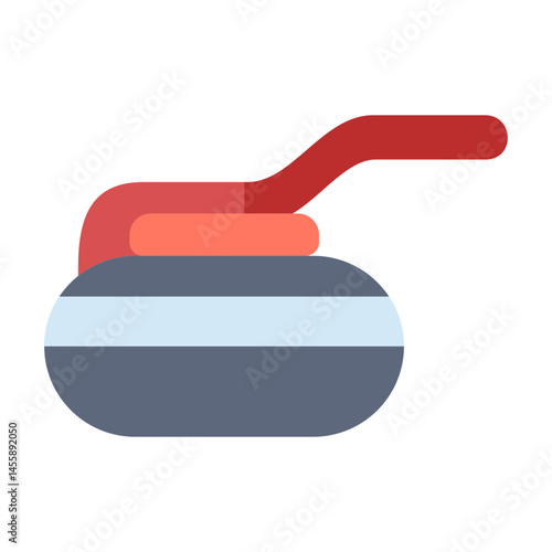 Curling Vector Design Icon Style
