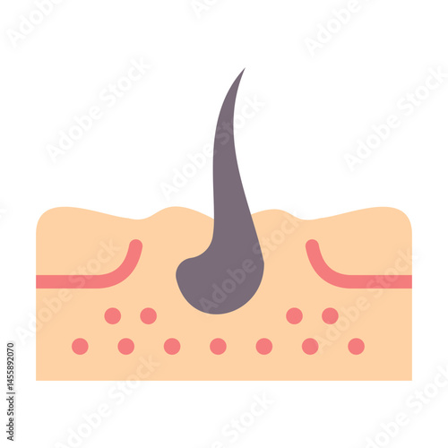 Skin Hair Vector Design Icon Style