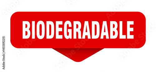 biodegradable sticker. biodegradable sign on transparent background