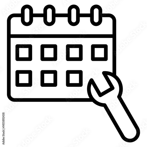 Predictive Maintenance Icon Element For Design