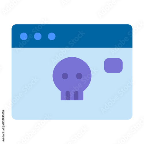 Website Hacked Vector Design Icon Style