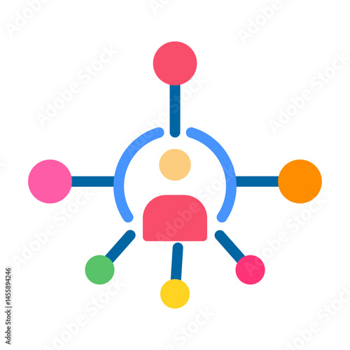 Networking Vector Design Icon Style