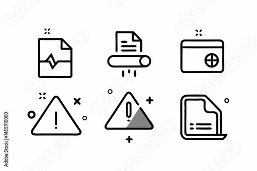Vertical Drag Dots Icon Line Art
