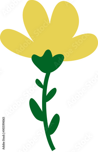 Simple yellow flower