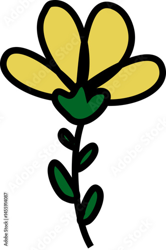Simple yellow flower
