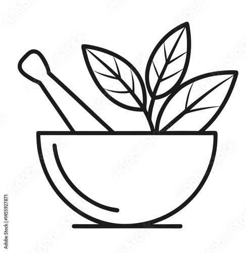 Herbal Mortar and Pestle Icon