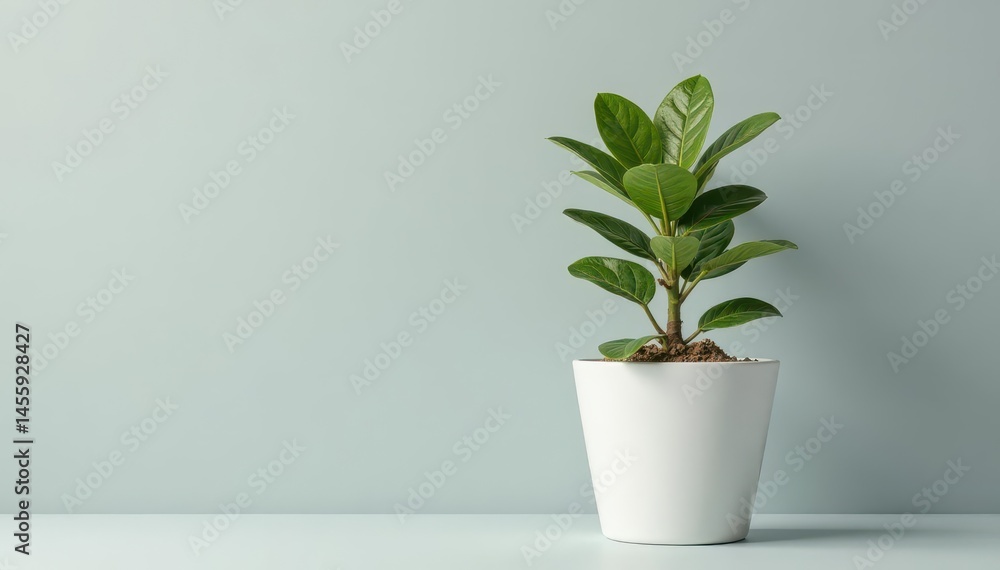 Obraz premium A withered plant in a white pot against a grey backdrop , sad plant, photography
