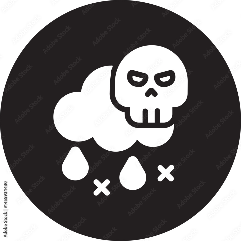 acid rain glyph icon acid rain glyph icon