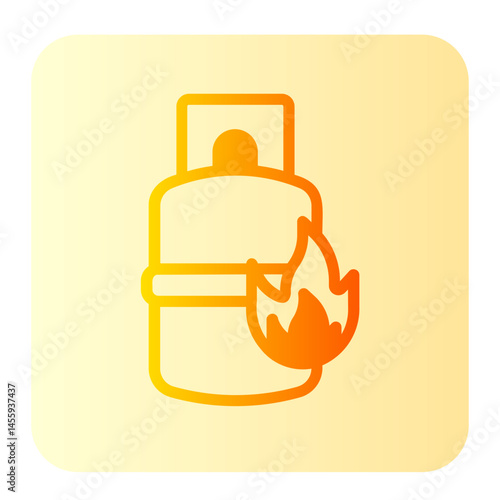 gas cylinder gradient icon