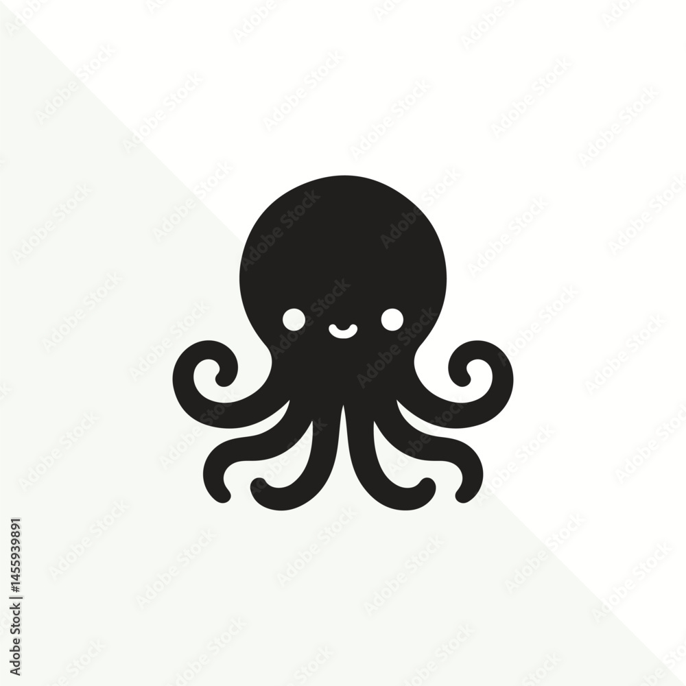Obraz premium silhouette of octopus