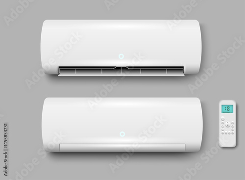 Air conditioner with remote control, conditioning off and on regime for home