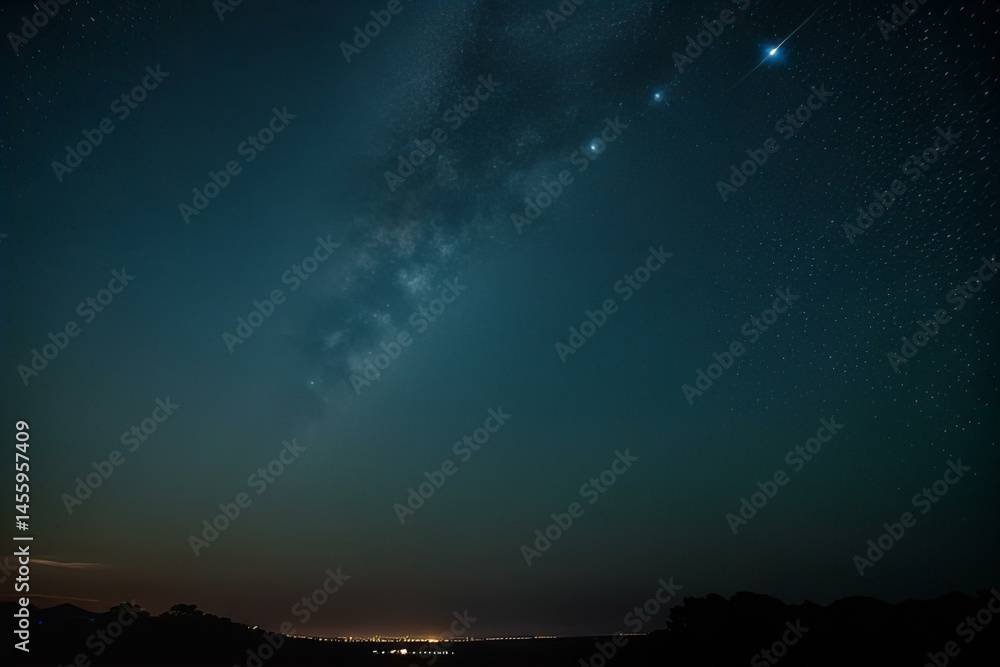 Naklejka premium Featuring Sky with abstract star clusters.