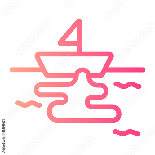 oil spill gradient icon