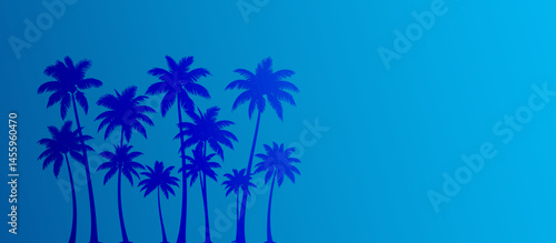 sfondo, sagoma, silhouette, palme tropicali, estate, mare, tramonto, paesaggio, spiaggia, vacanze, relax, 