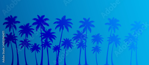 sfondo, sagoma, silhouette, palme tropicali, estate, mare, tramonto, paesaggio, spiaggia, vacanze, relax, 