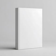 A book with a white cover mock up isolated on background