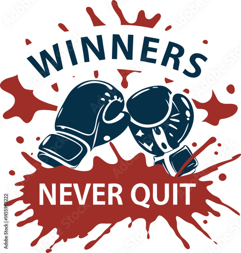winner Never Quite typography Tshirt Design Print  Ready epos cut file 
