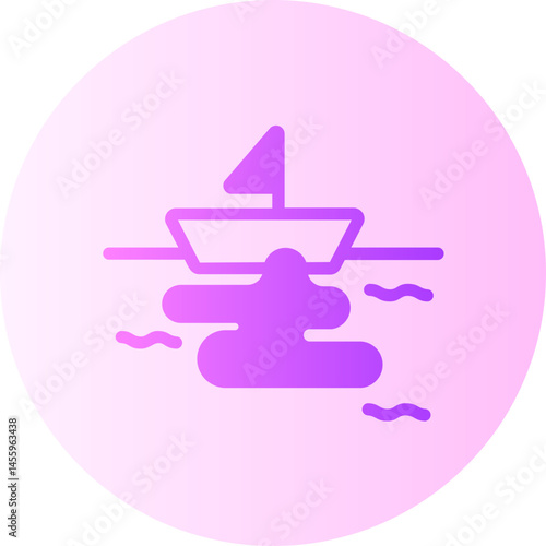 oil spill gradient icon