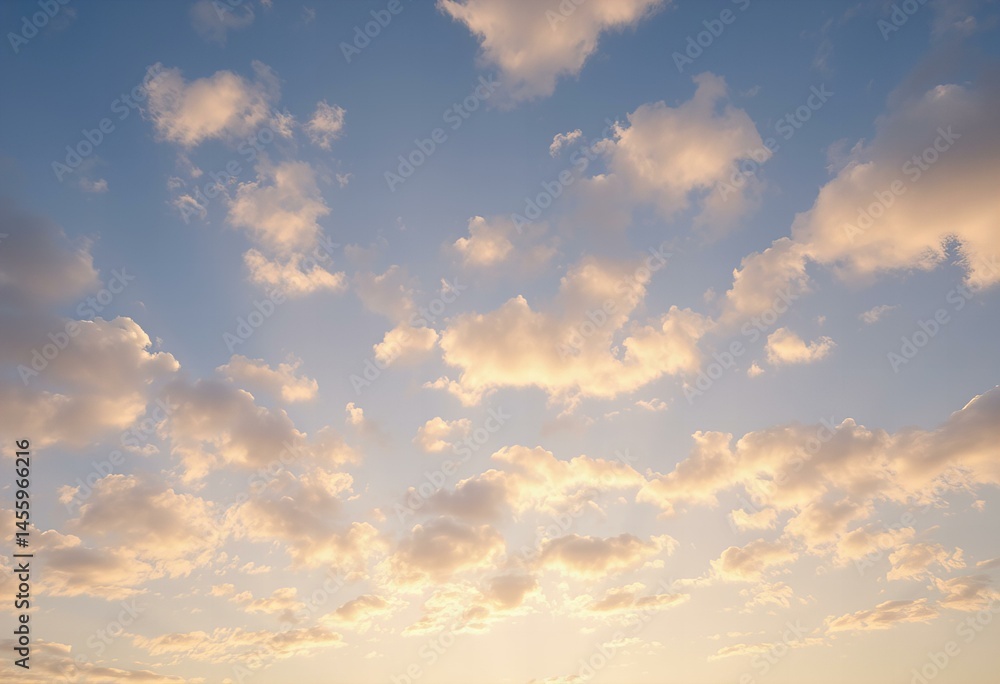 Obraz premium Clouds with a soothing sky.