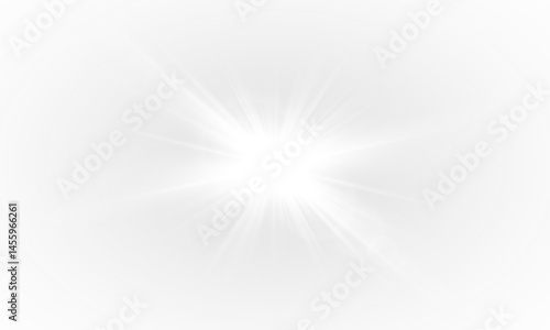 Vector transparent sunlight with sun glare. Sun flush, Overlays, light, Sun, sunrays, transitions, lens flare, light leaks and glare in PNG format. PNG sunlight flare. Golden flash and glare.