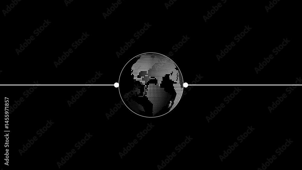 4K World Map White Globe Rotation Animation - Global Earth Motion Graphic. 4K World Map White Globe Rotation Animation - Global Earth Motion Graphic.