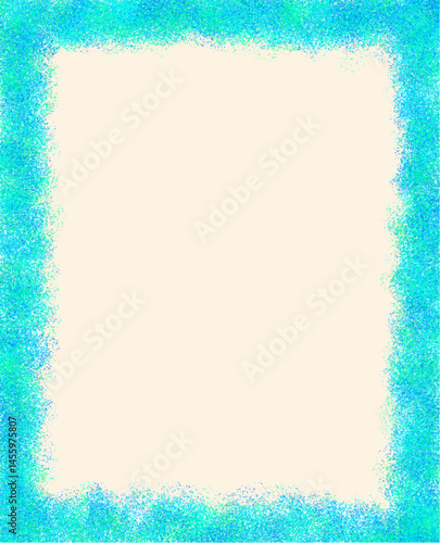 Teal and Aquamarine Textured Frame