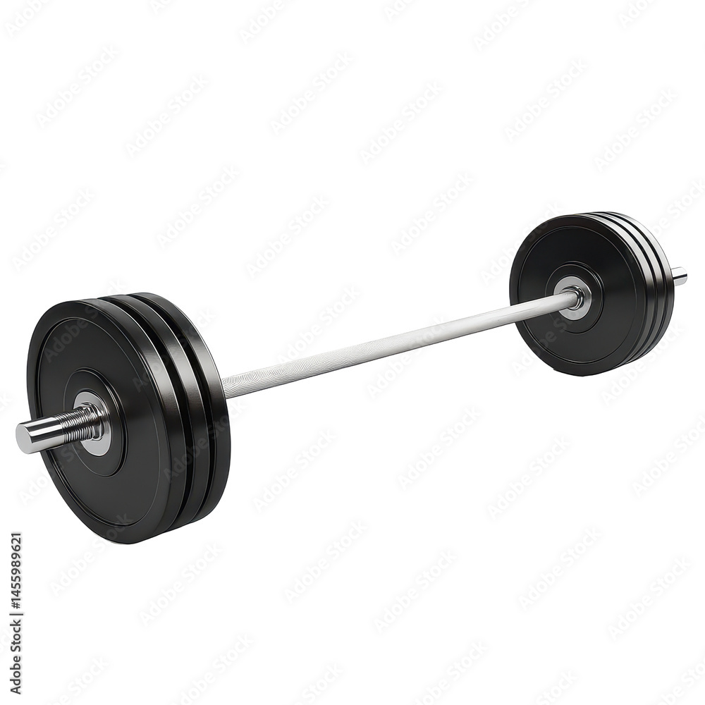 Weights resting on a gym floor ready for a workout session focused on strength training and fitness Weights resting on a gym floor ready for a workout session focused on strength training and fitness