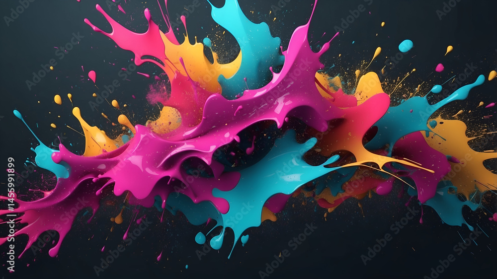 abstract background with colorful splashes abstract background with colorful splashes