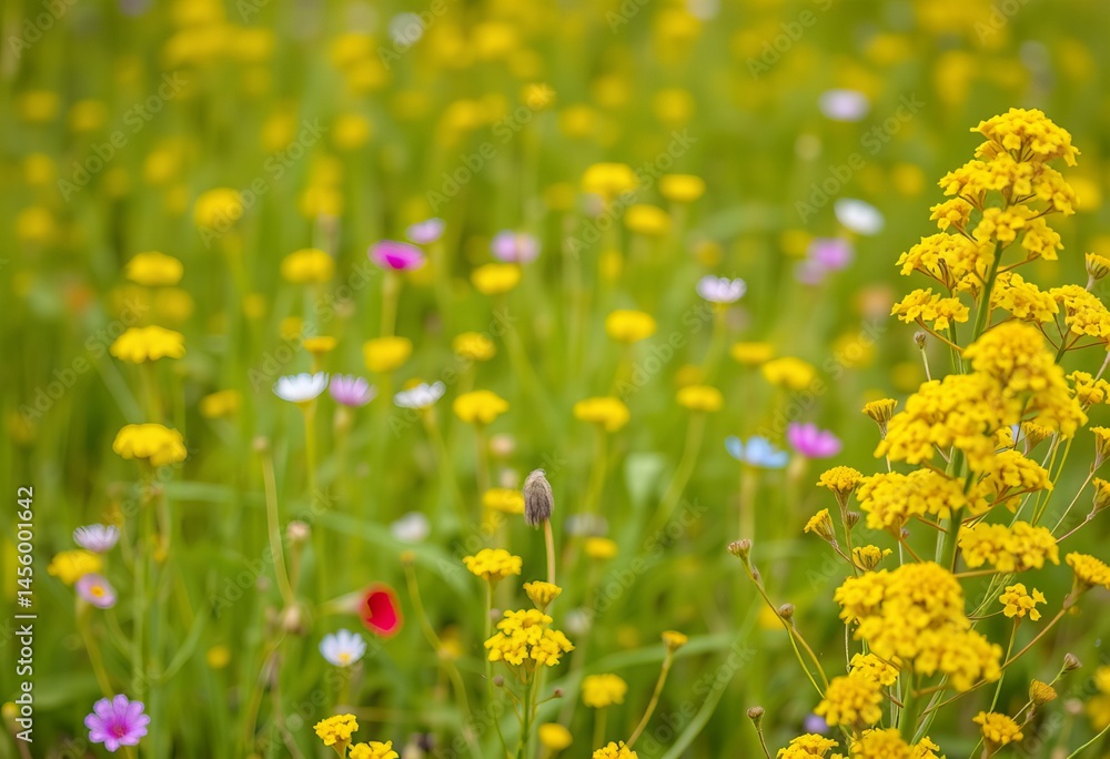 Obraz premium Photo Goldenrod in a wildflower meadow.