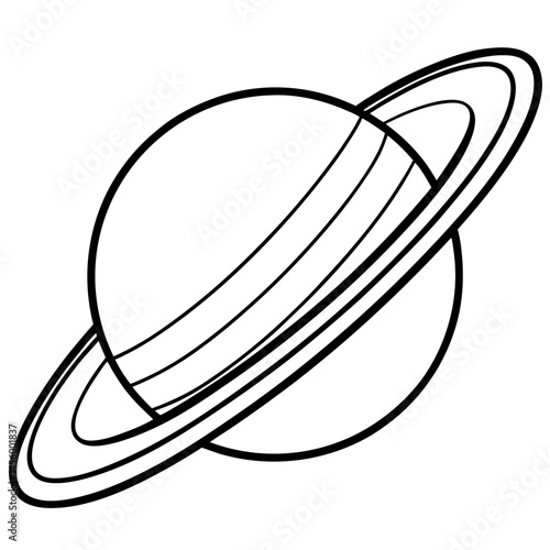vector illustration of saturn