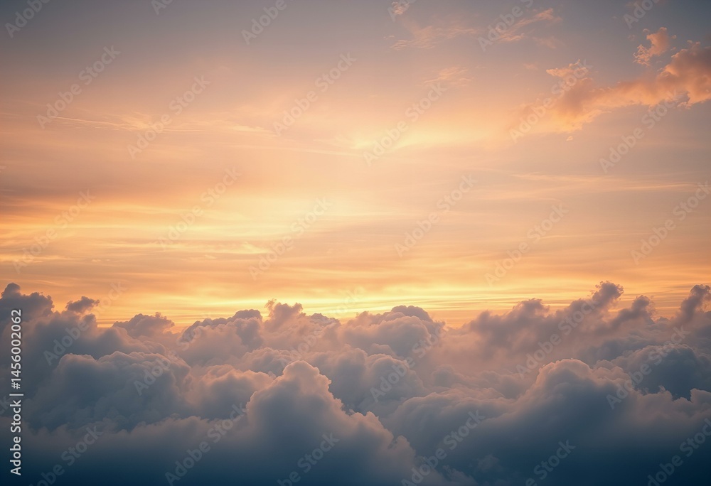 Clouds with a gentle evening Clouds with a gentle evening