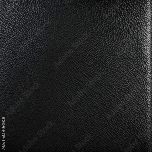 Wallpaper Mural Black leather close-up, visible grain, matte finish, elegant, abstract Torontodigital.ca