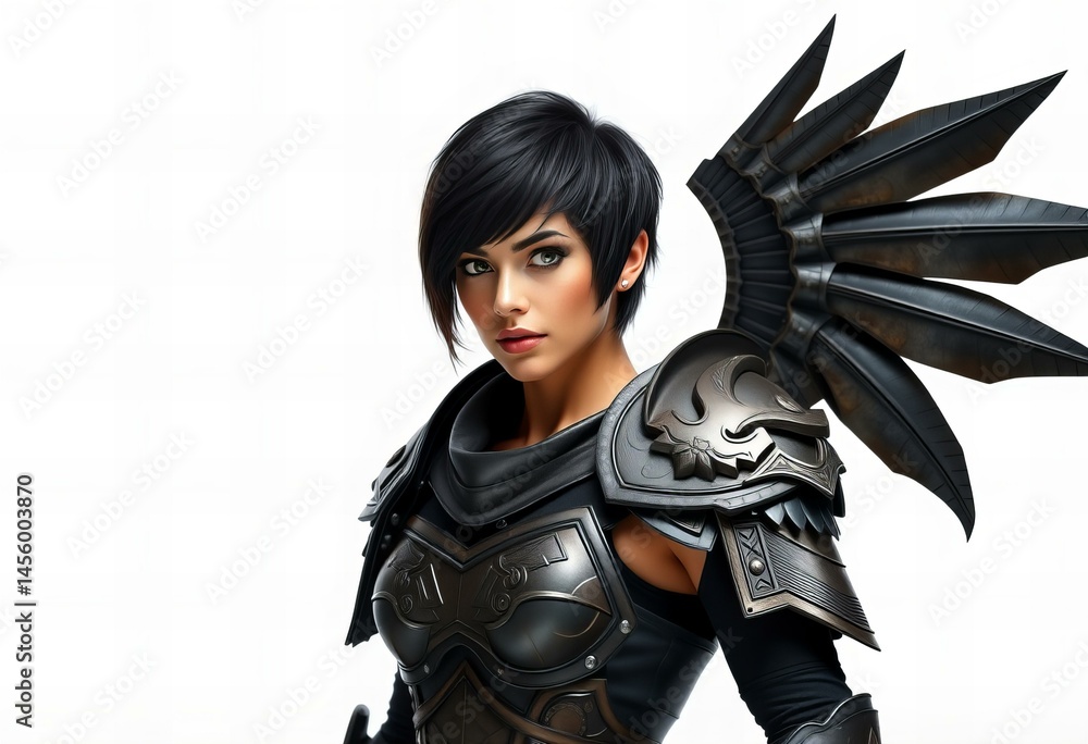 Featuring Woman wearing thunder warrior armor Featuring Woman wearing thunder warrior armor