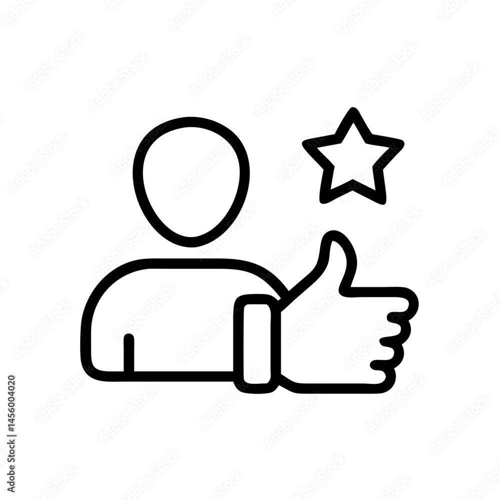 user with thumbs up user satisfaction on transparent background for web and graphic design user with thumbs up user satisfaction on transparent background for web and graphic design