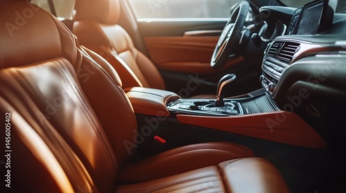 Professional Using Steam Cleaner on Luxury Car Leather Seats

